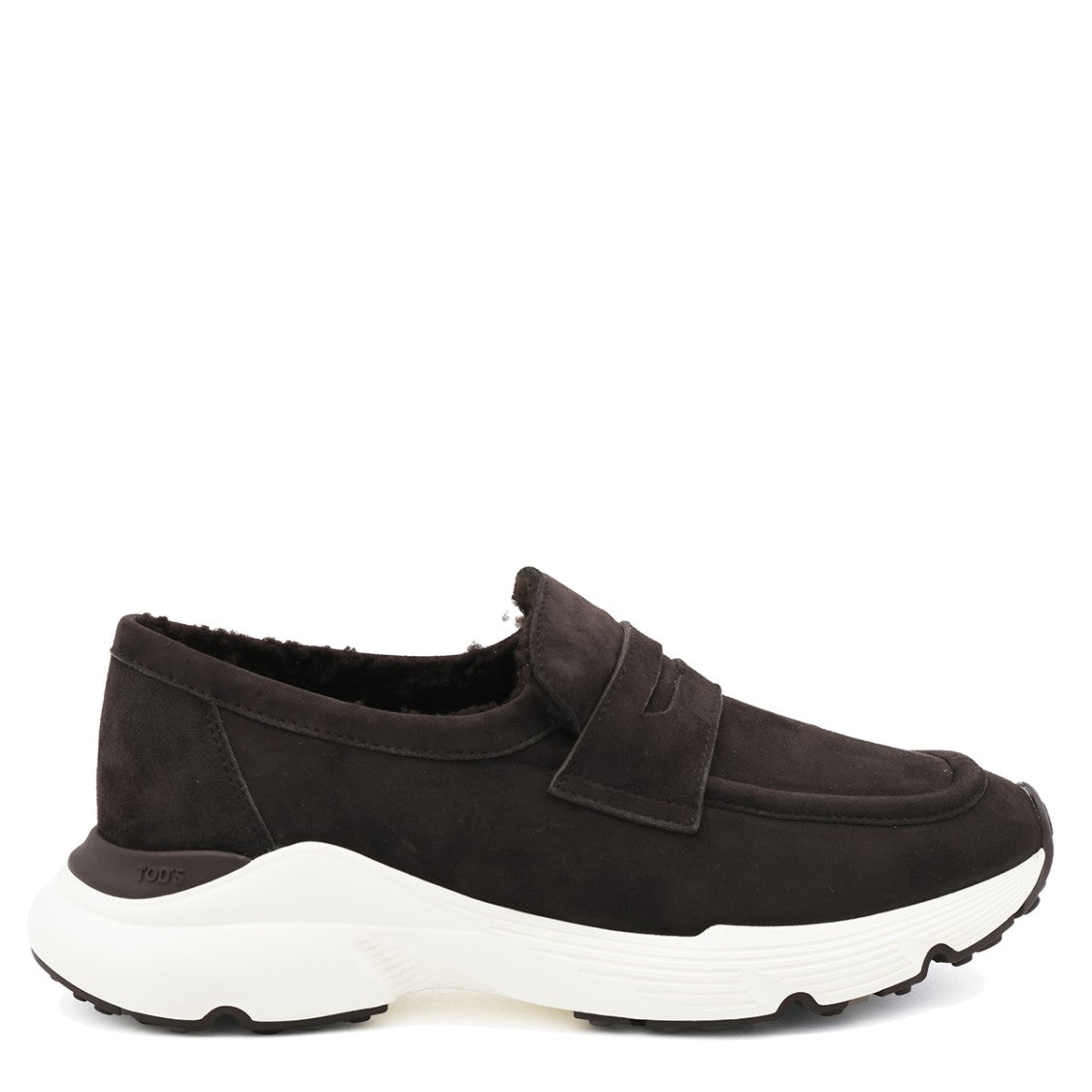 Tod's Suede Moccasin Penny Strap Sneakers