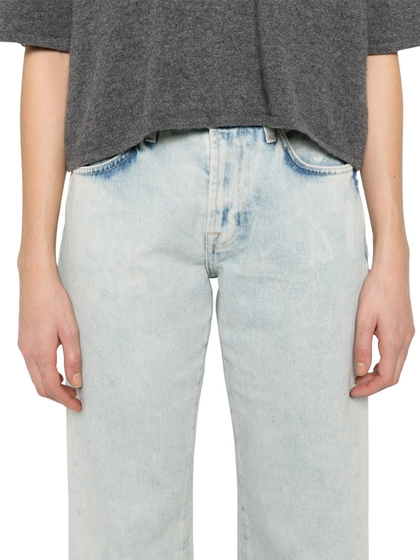 7 For All Mankind Relaxed Fit High-Waisted Denim Trousers