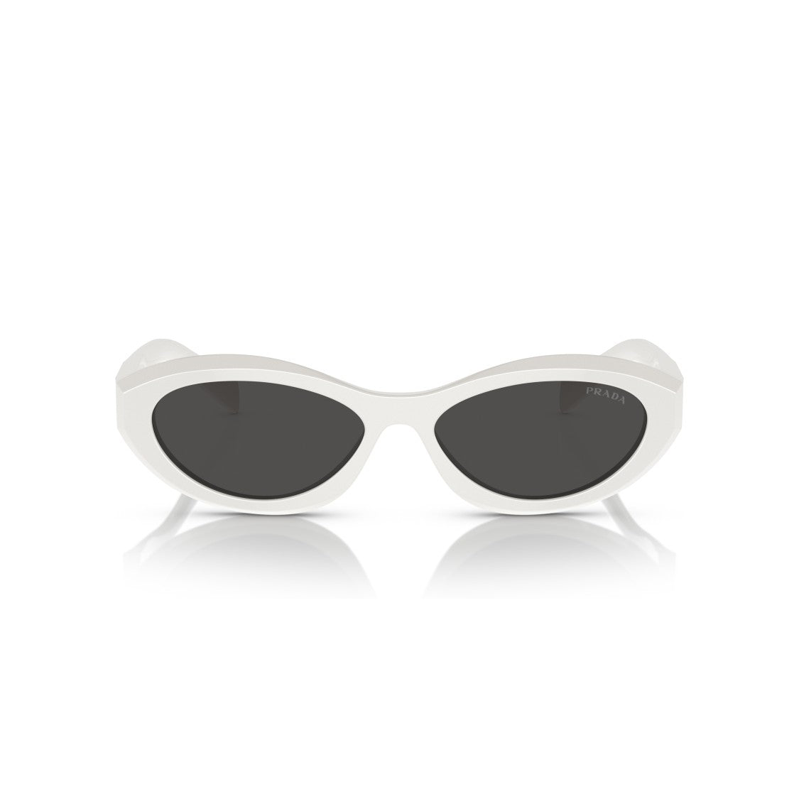 Prada 0Pr 26Zs Oval White Acetate Sunglasses