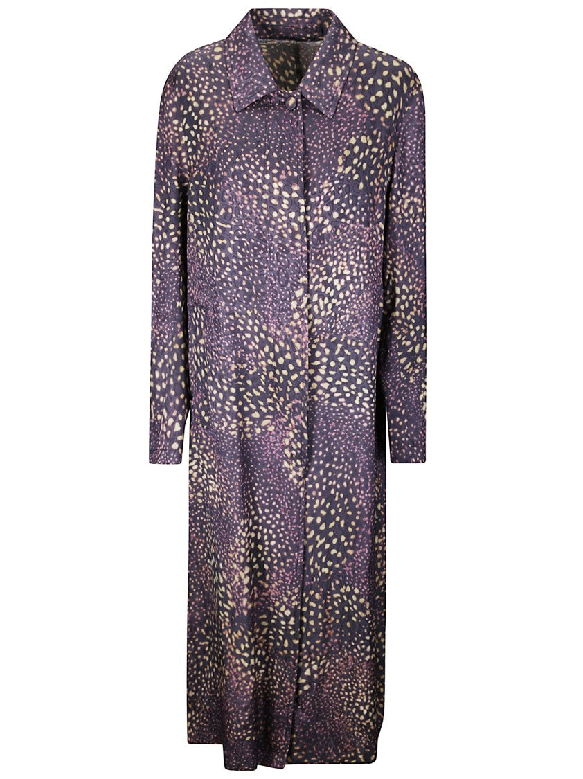 Dries Van Noten Printed Trench Coat