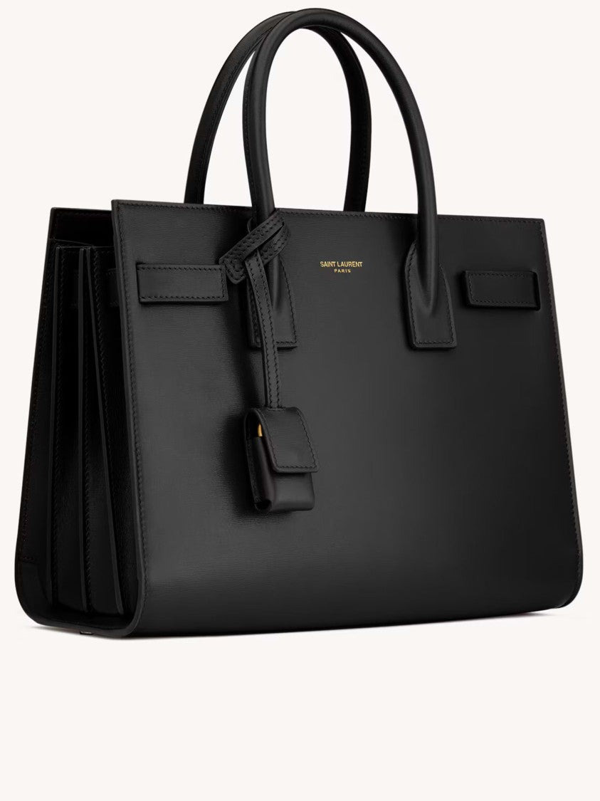 Saint Laurent Sdj Baby Structured Rectangular Leather Handbag