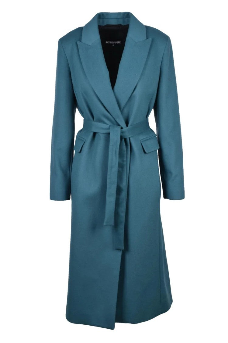Patrizia Pepe Long Coat - Green