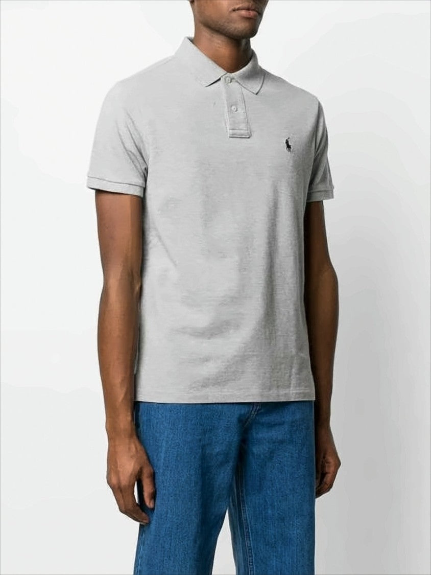 Polo Ralph Lauren Short-Sleeve Polo Shirt With Ribbed Collar And Embroidered Logo