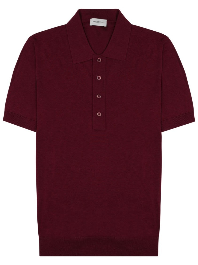 Paolo Pecora Milano Short-Sleeve Polo Shirt With Classic Collar And Refined Finish