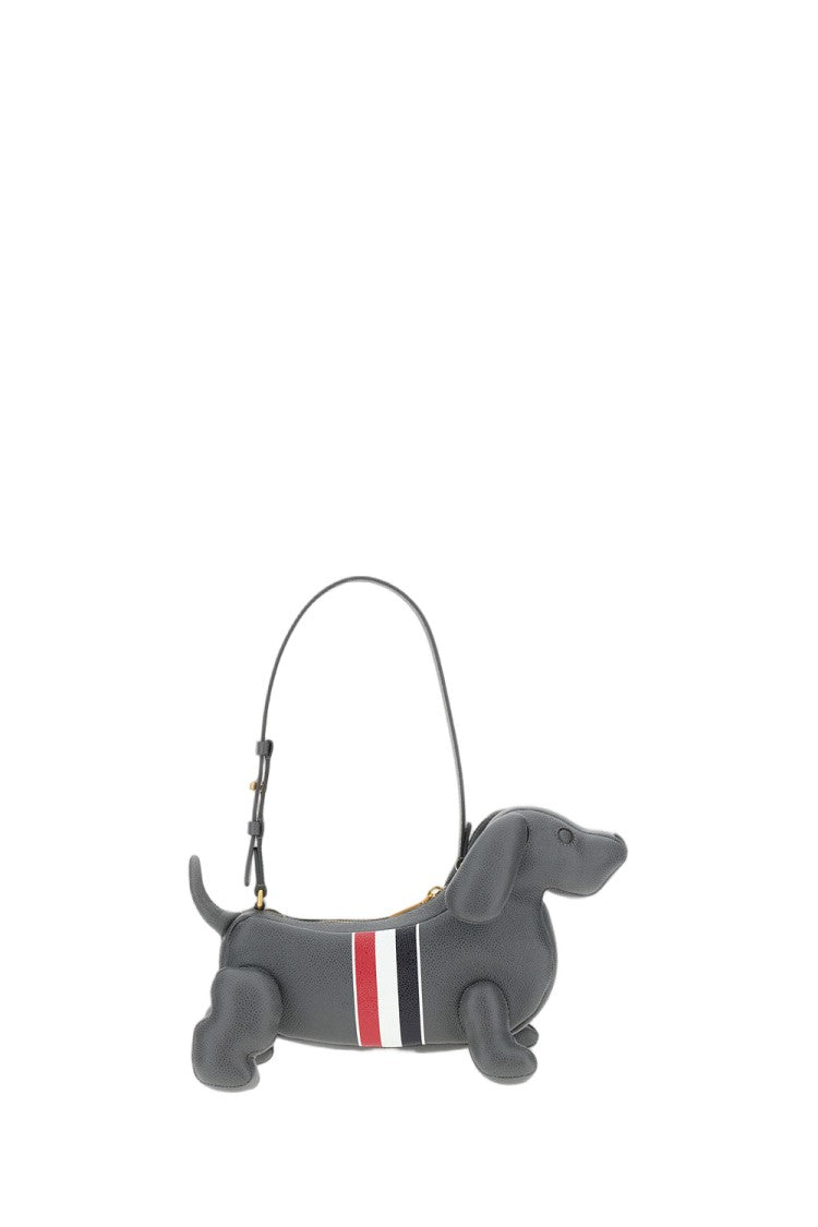 Thom Browne Pebble Full-Grain Calf Leather Baby Hector Shoulder Bag