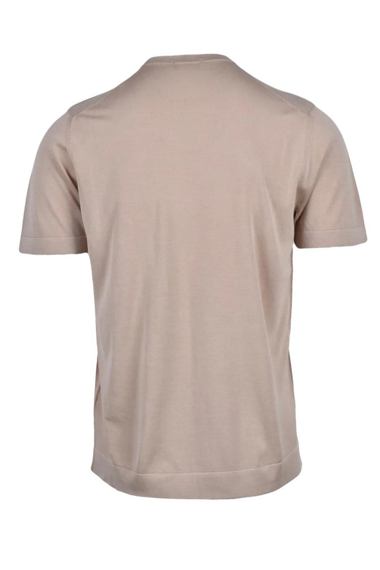 Drumohr Cotton Crewneck Top - Beige