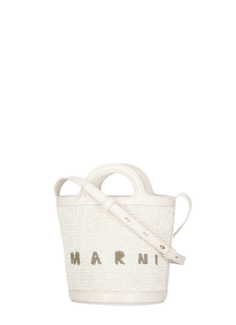 Marni Tropicalia Shoulder Bag With Contrasting Embroidered Logo