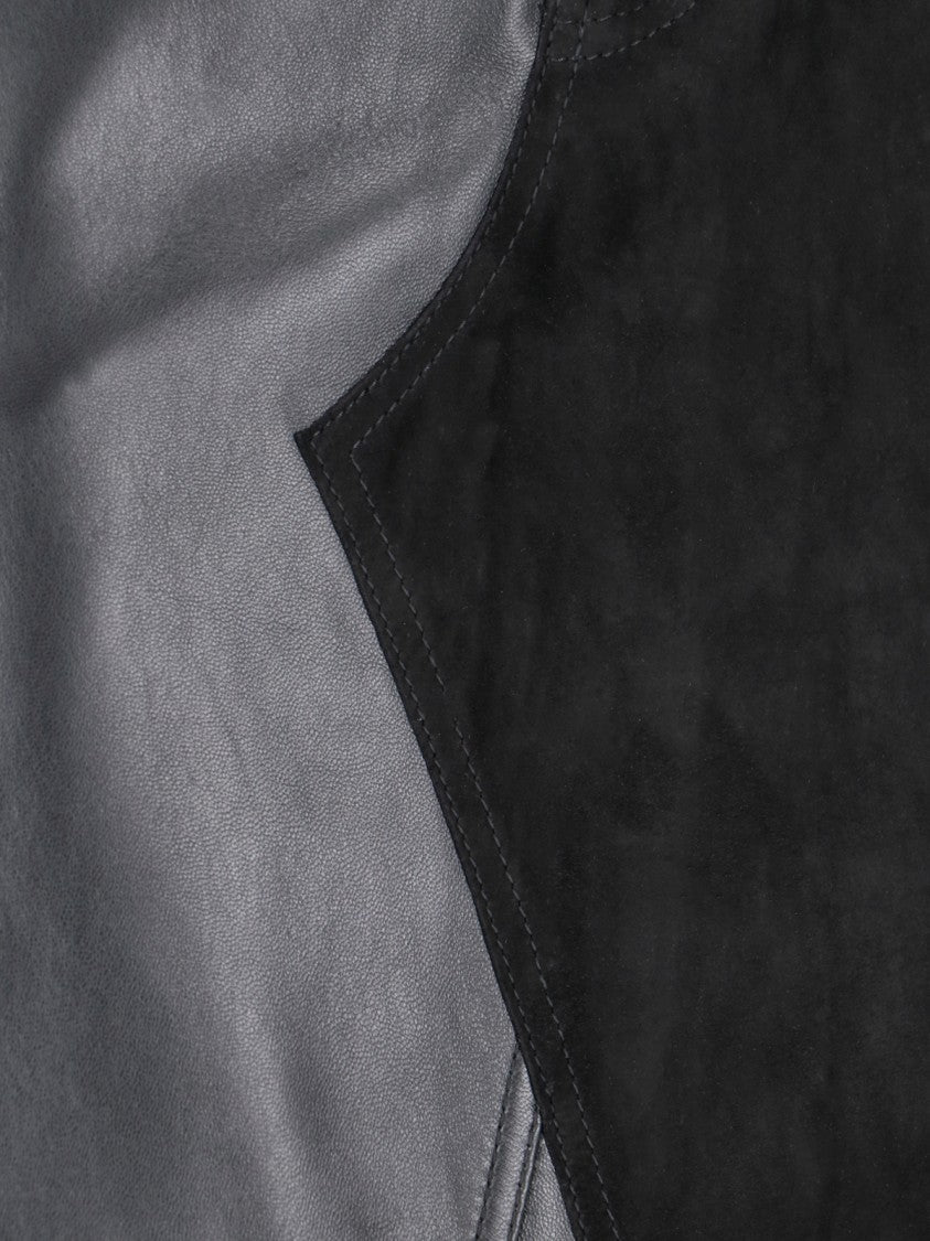 Mm6 By Maison Margiela Maxi Leather Skirt – Black