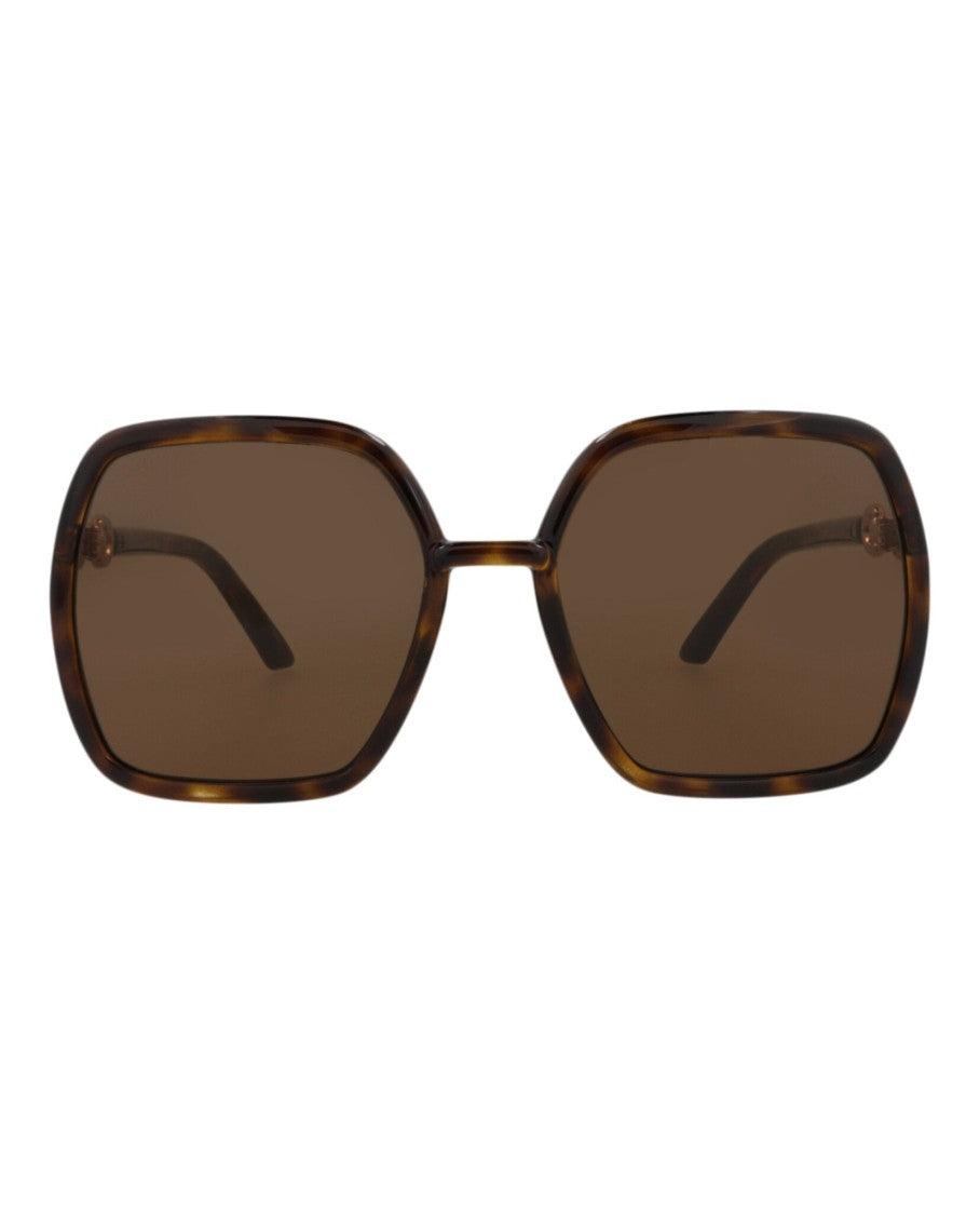 Gucci Square-Frame Injection Sunglasses