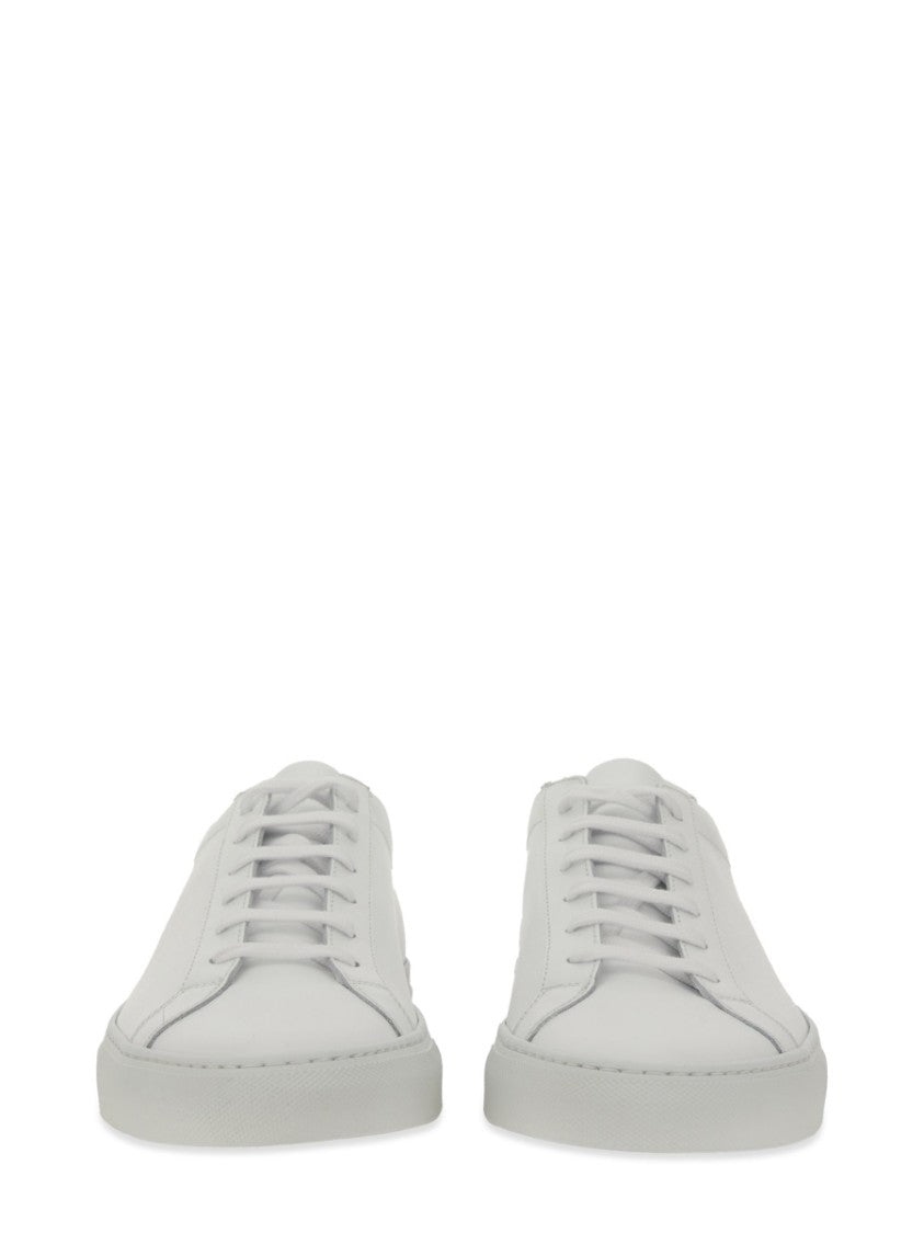 Common Projects White Low Achilles Original Leather Sneakers