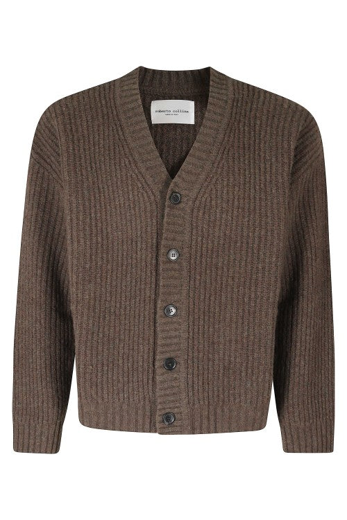 Roberto Collina Cornrow Stitch Oversized Wool Cardigan