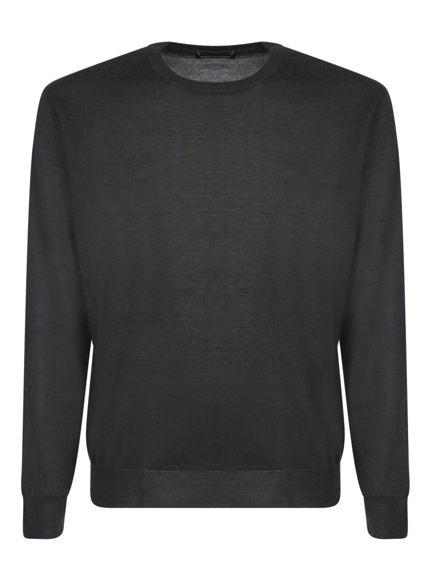 Dell'oglio Black Cashmere Knitwear