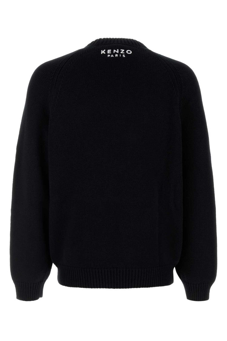 Kenzo Black Cotton Blend Sweater