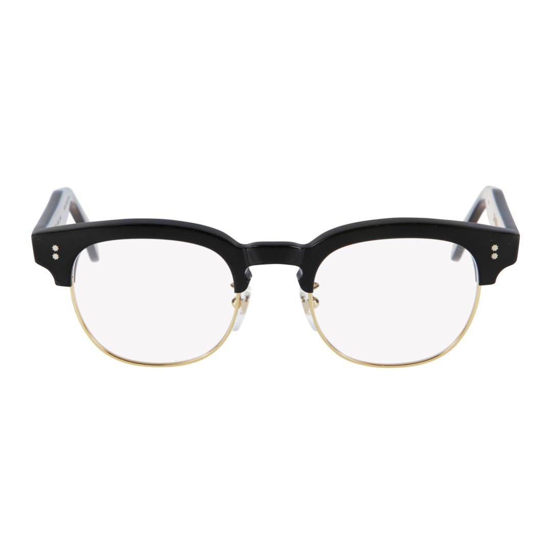 Kador Gold Woody Cm Black Clubmaster Eyeglasses