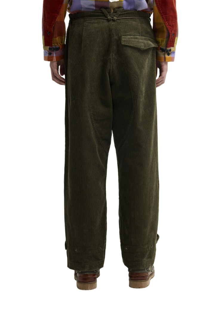 Barbour Green Corduroy Cargo Trousers