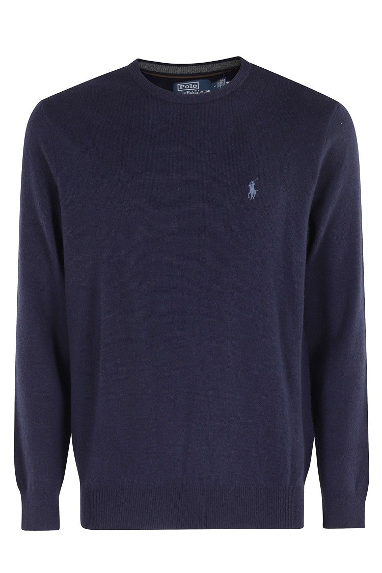 Polo Ralph Lauren Navy Crewneck Merino Wool Pullover Sweater