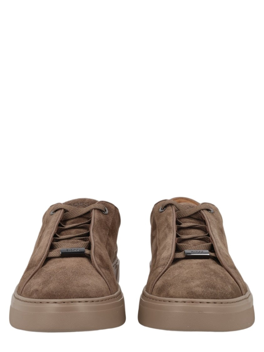 Boss Garytenn Monochromatic Calf Leather Sneakers