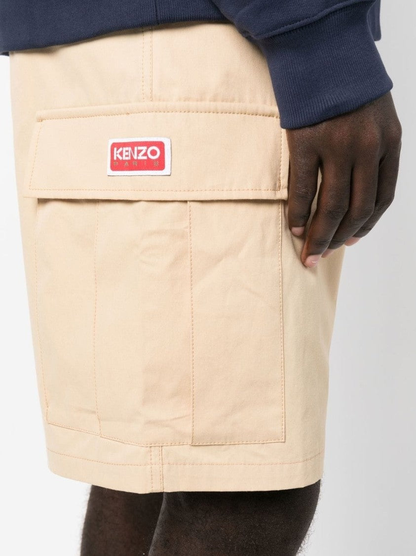 Kenzo Mid-Thigh Cargo Shorts With Multiple Pockets