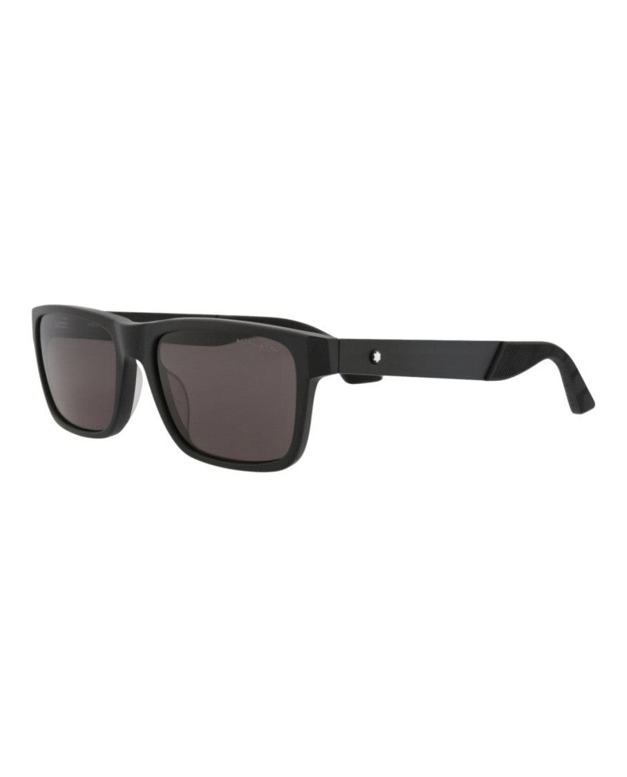 Montblanc Square-Frame Recycled Acetate Sunglasses