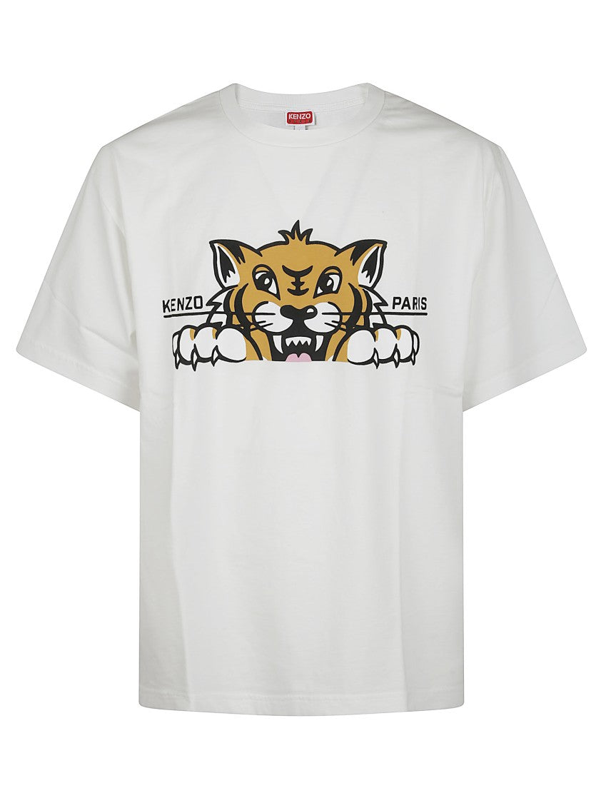 Kenzo Oversized Tiger Graphic Print T-Shirt