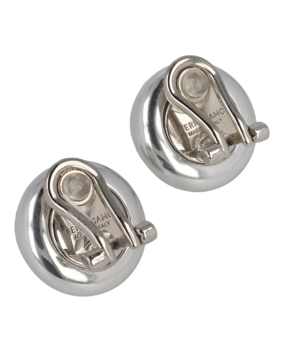 Ferragamo Small Sculptural Clip On Earrings