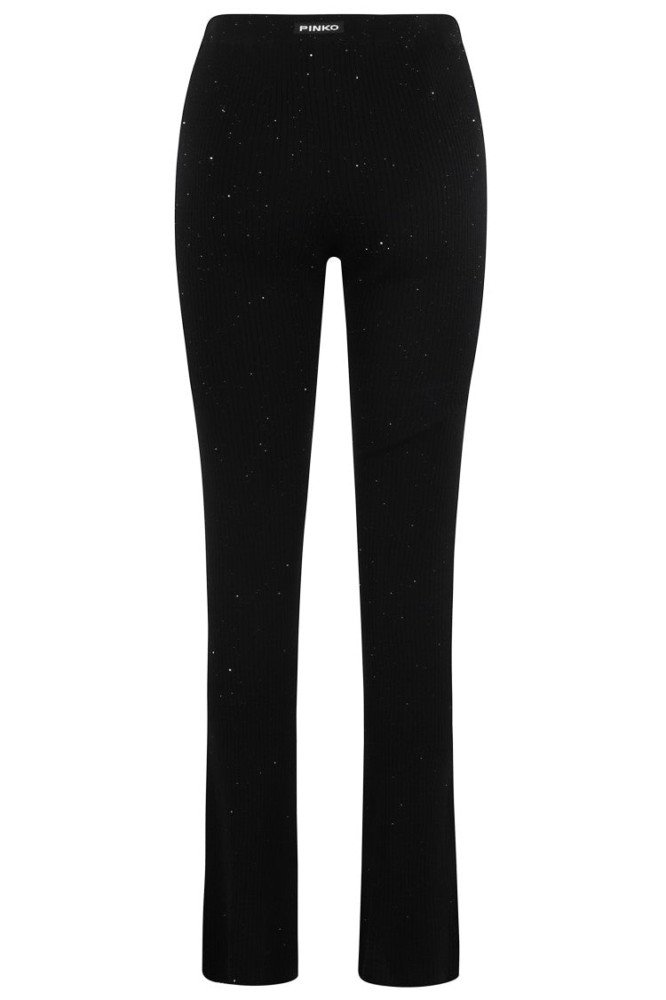 Pinko Flare-Leg Ibiza Pants In Sequined Knit Fabric