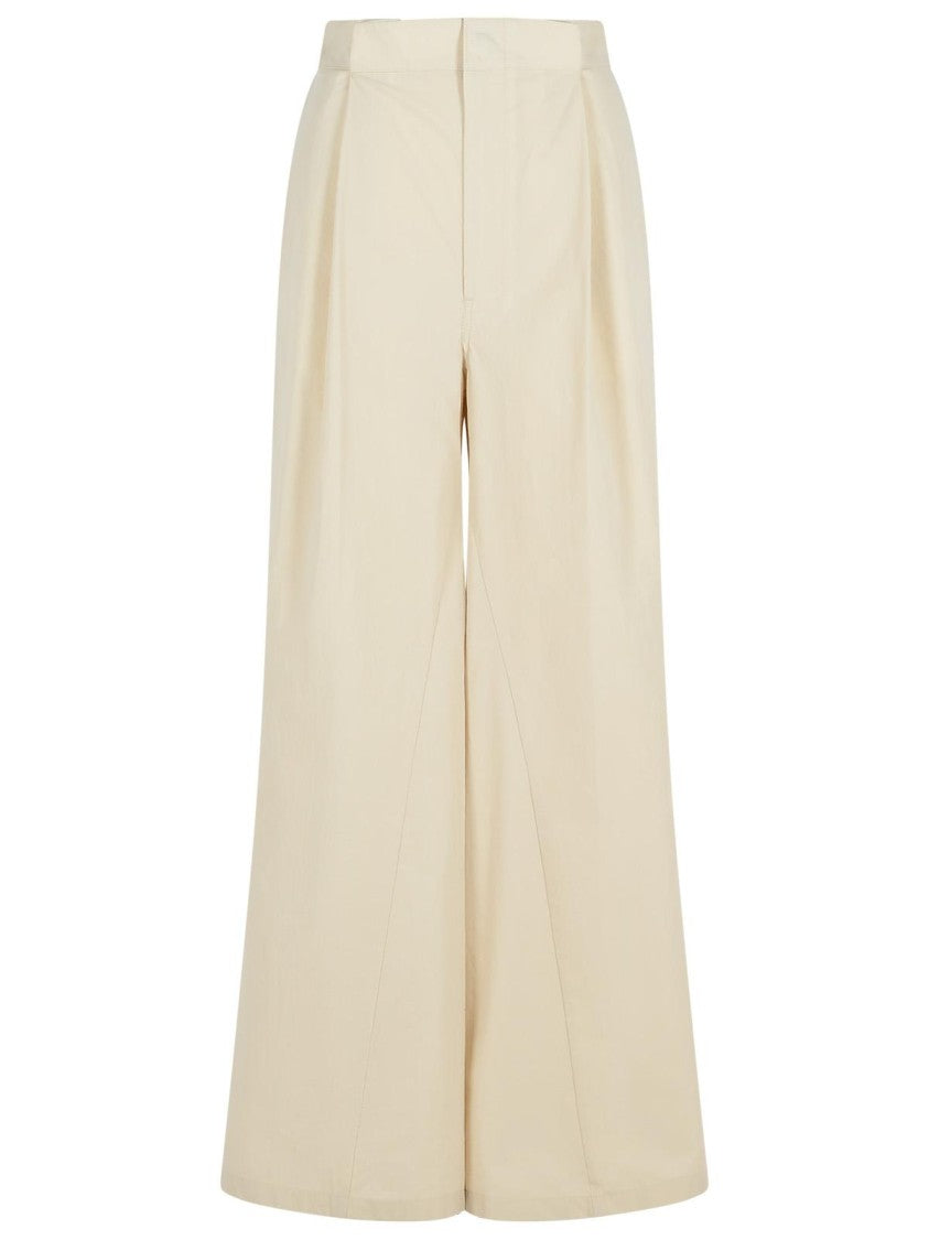 Maison Margiela Over Ivory Cotton Blend Pants