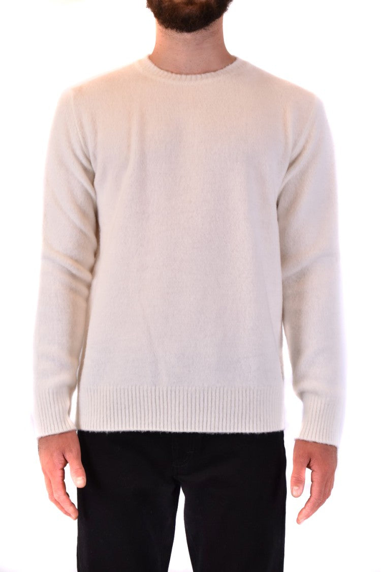 Dondup Soft White Wool Sweatshirt