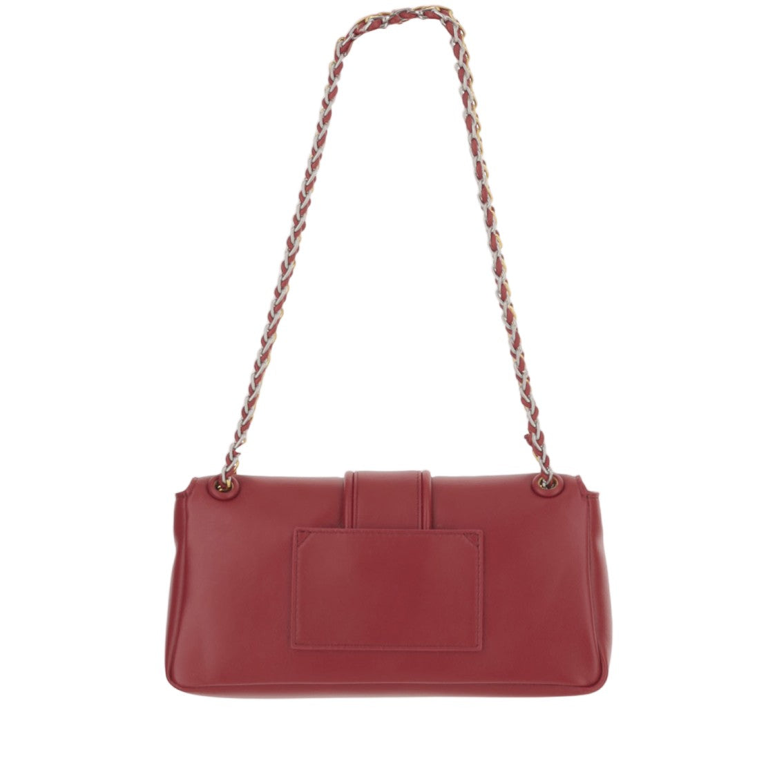 Jacquemus Rectangular Nappa Leather Shoulder Bag With Two-Tone Chain Handle