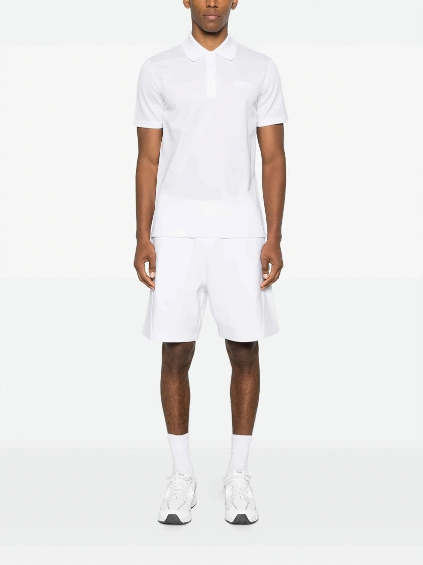 Givenchy White Short-Sleeve Polo Shirt With Button Fastening And Chest Pocket