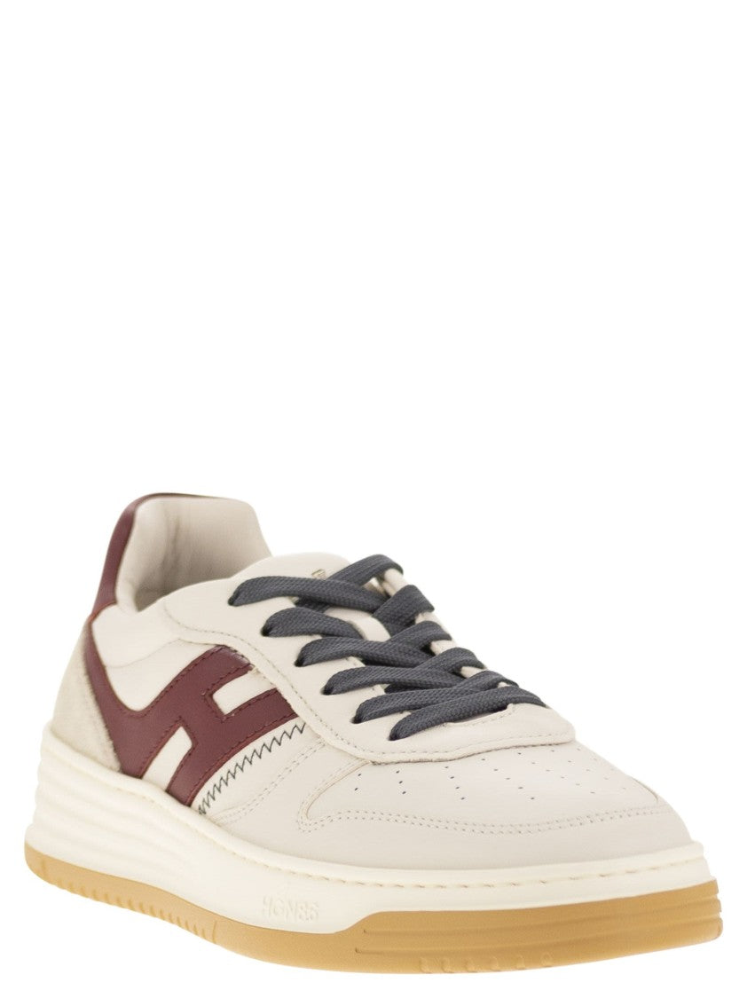Hogan H630 - Leather Lace-Up Trainers