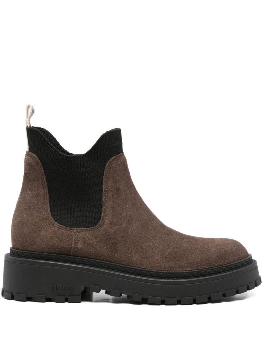 Liu Jo Brown Suede Ankle Boots
