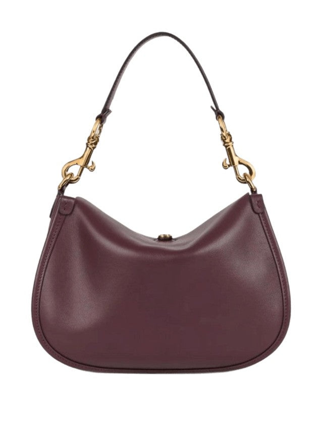 Etro Burgundy Leather Shoulder Bag