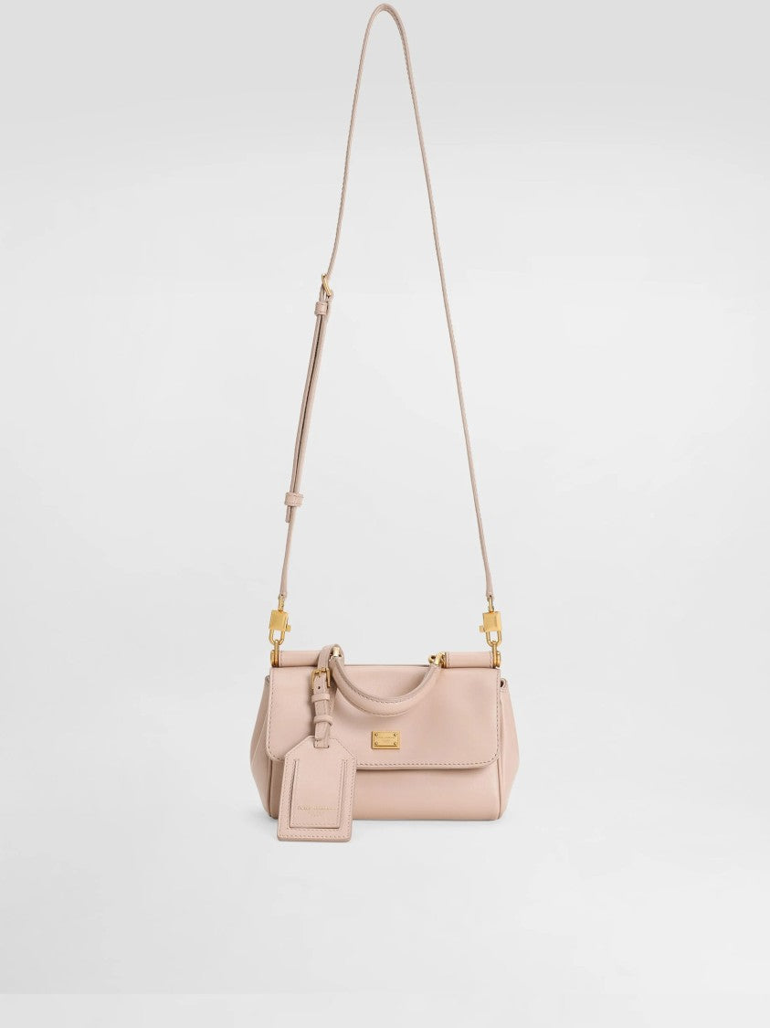 Dolce & Gabbana Neutrals Vit. Plonge Structured Leather Handbag