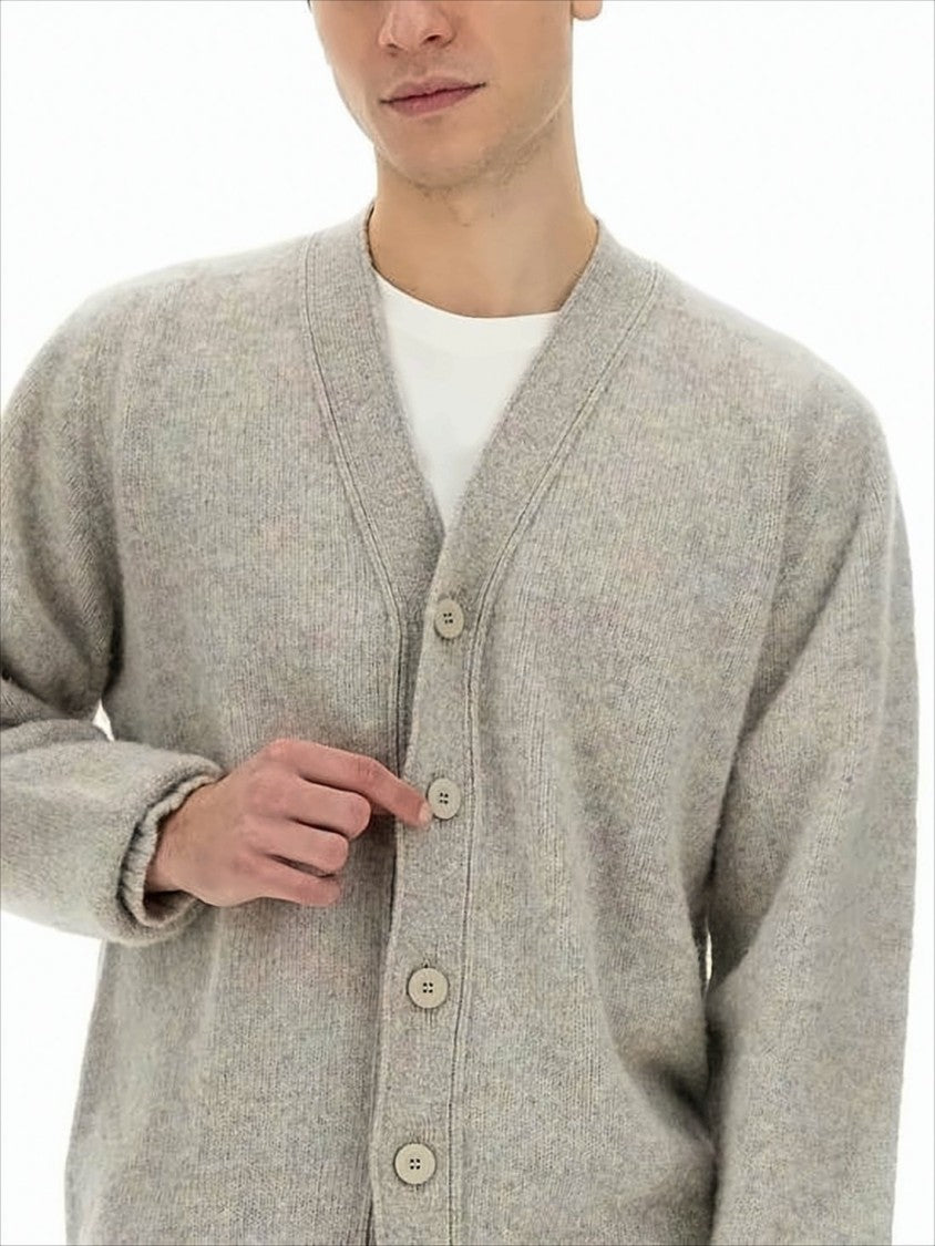 Howlin Soft Wool Cardigan With Relaxed Fit And V-Neckline