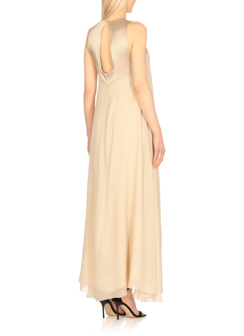 Antonelli Beige Silk Dress