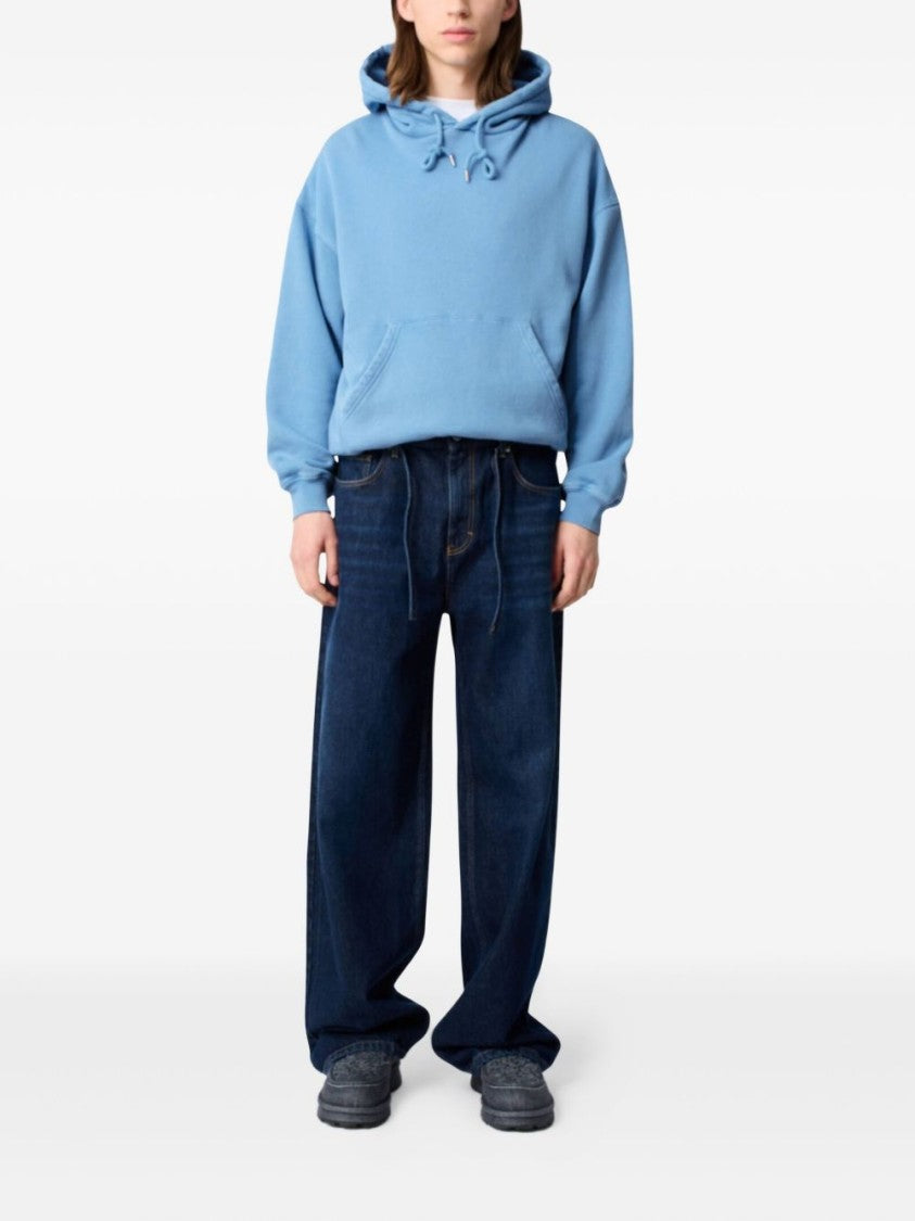 Axel Arigato Cornflower Blue Hoodie With Drop Shoulder