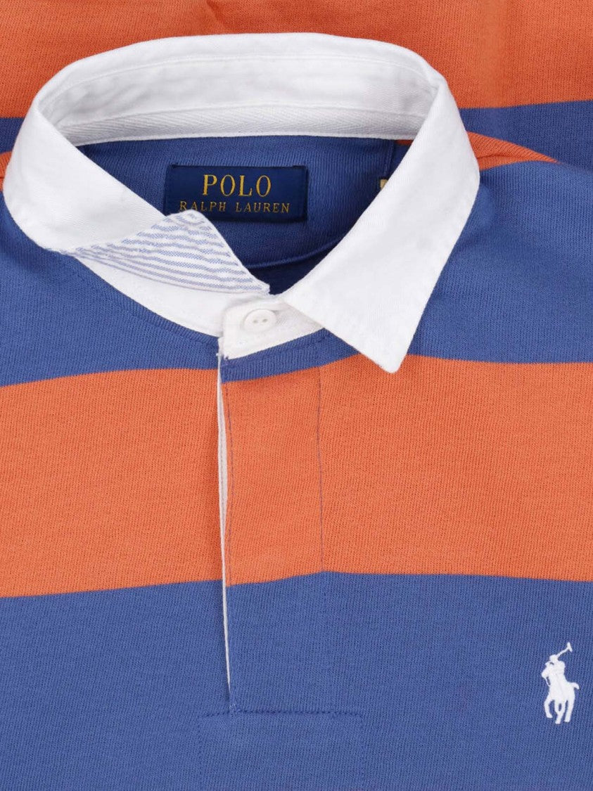 Polo Ralph Lauren Multicolor Striped Rugby Cotton Polo Shirt