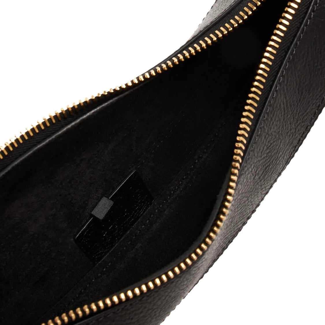 Chloé Crescent-Shaped Black Calf Leather Crossbody Bag