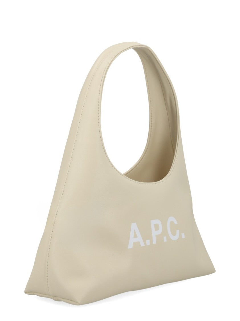 A.P.C. Neutrals Ninon Baby Rounded Handle Handbag