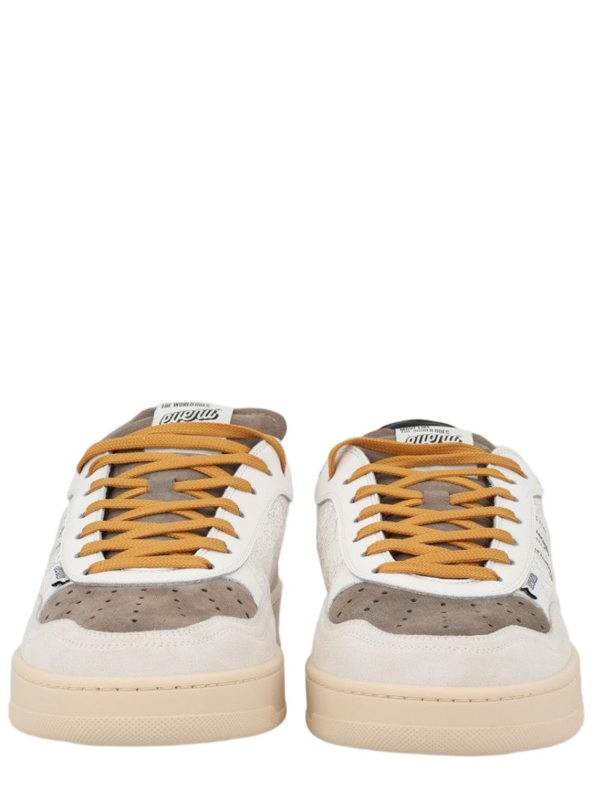 Evenu Equal Rayito Low-Top Perforated Leather Sneakers