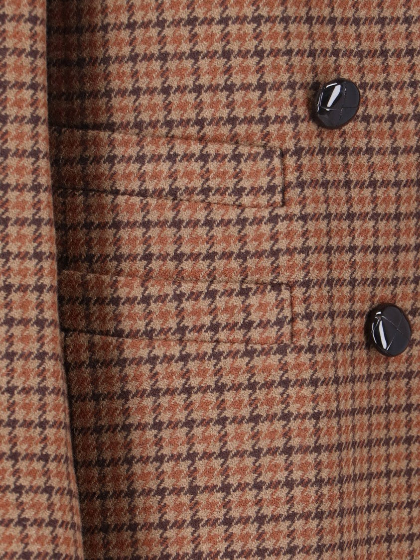 Chloé Tailored Double-Breasted Blazer – Brown