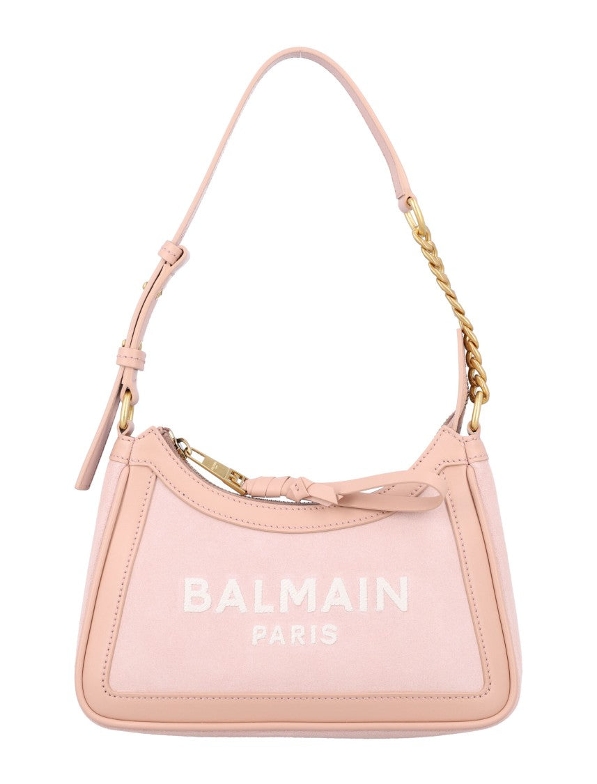 Balmain B-Army Suede Shoulder Bag