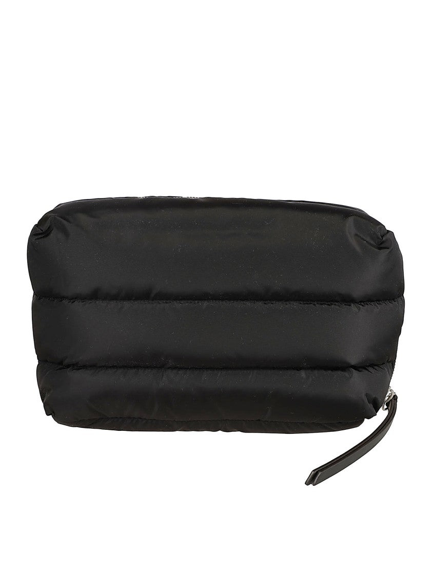 Moncler Padded Quilted Nylon Pouch With Zip Closure
