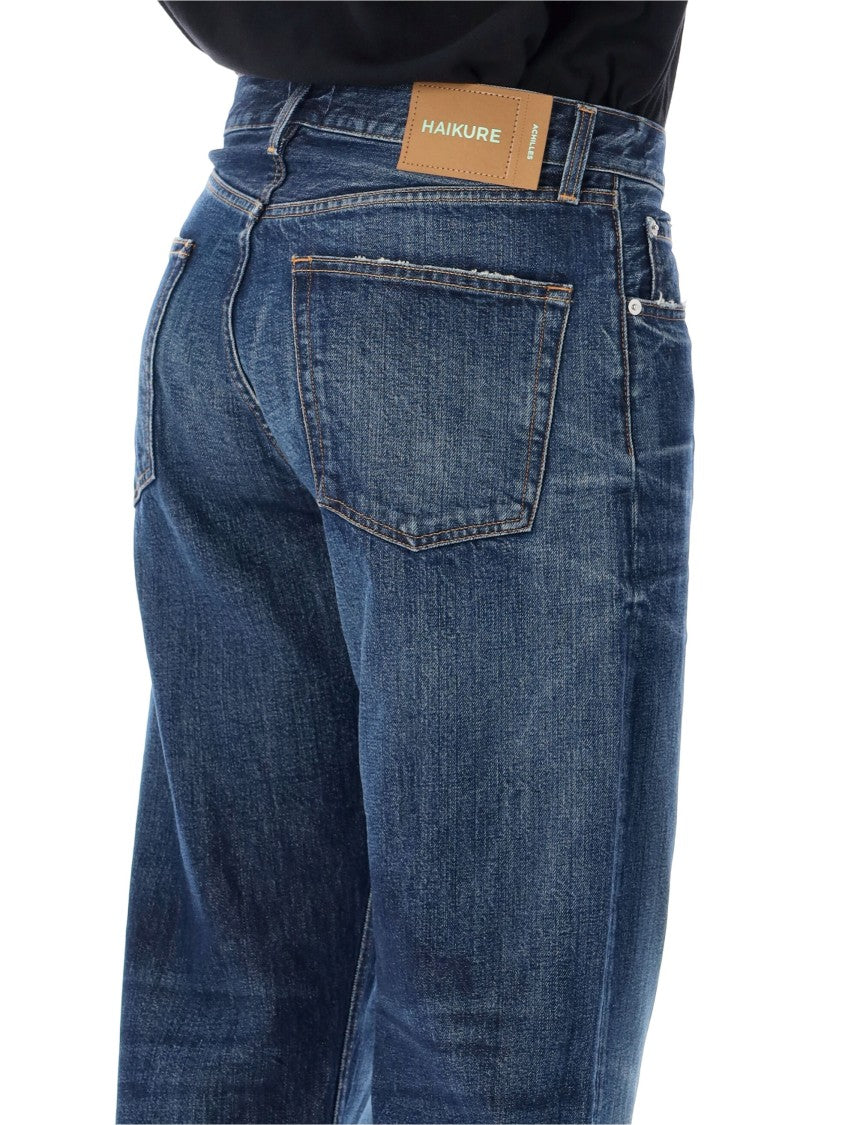 Haikure Medium Blue Wash Straight-Leg Jeans