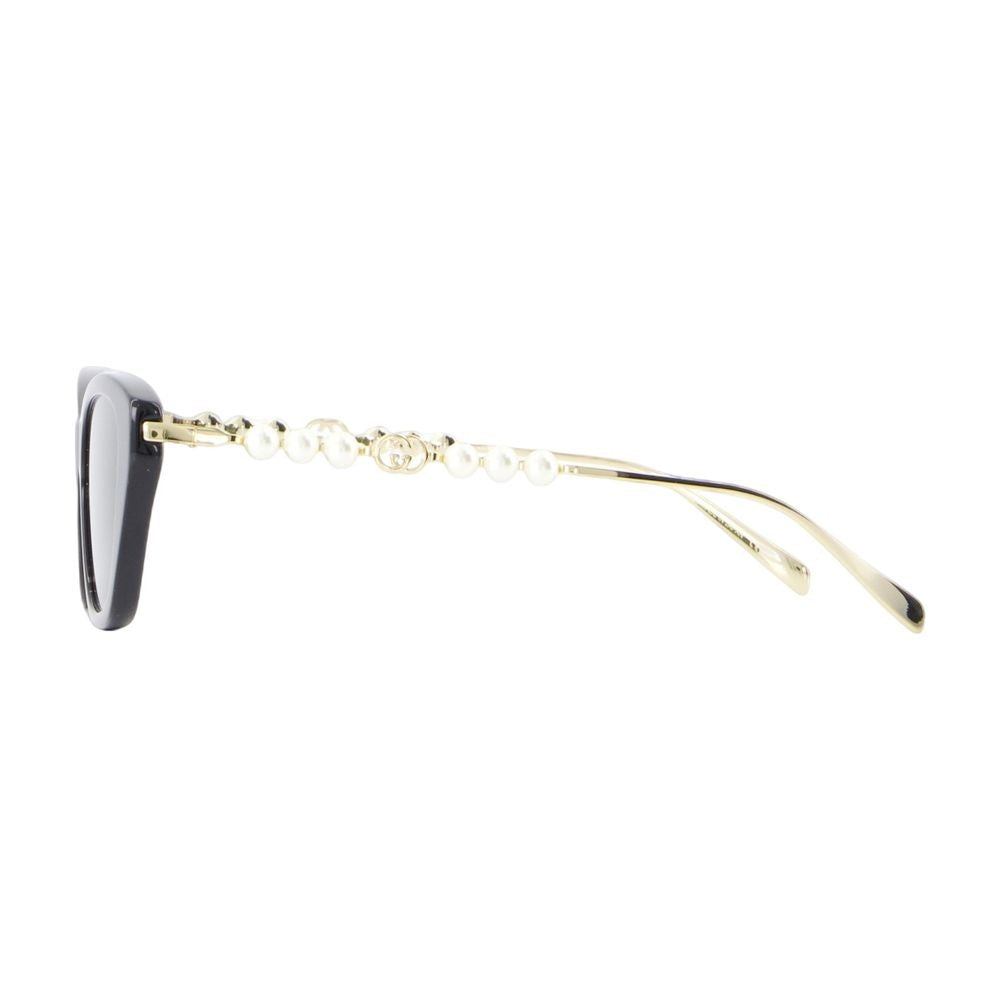 Gucci Sleek Black Acetate Sunglasses With Glossy Finish