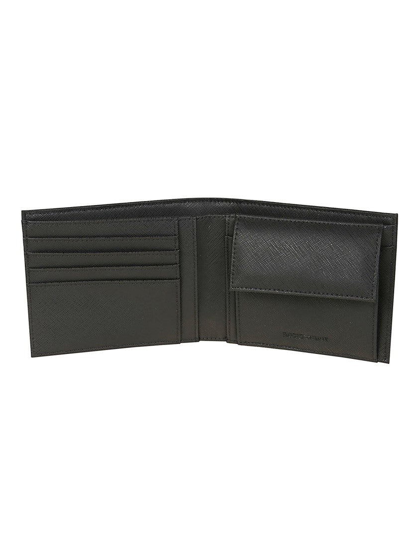 Emporio Armani Textured Logo Plaque Wallet
