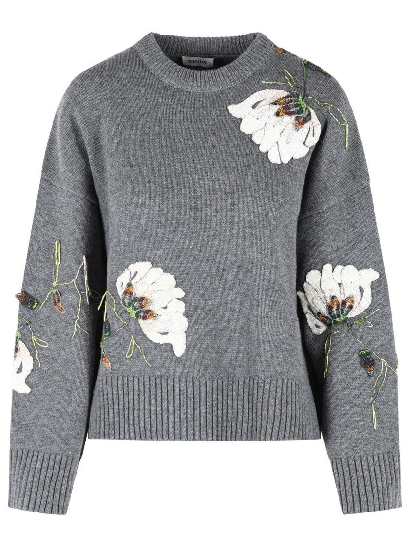 Simkhai 'Dawna' Grey Wool And Cashmere Sweater