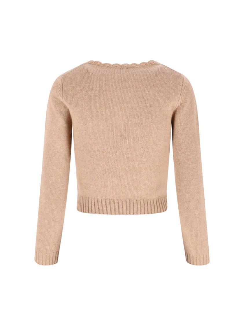 Chloé Sweater In Brown Wool And Cashmere Blend