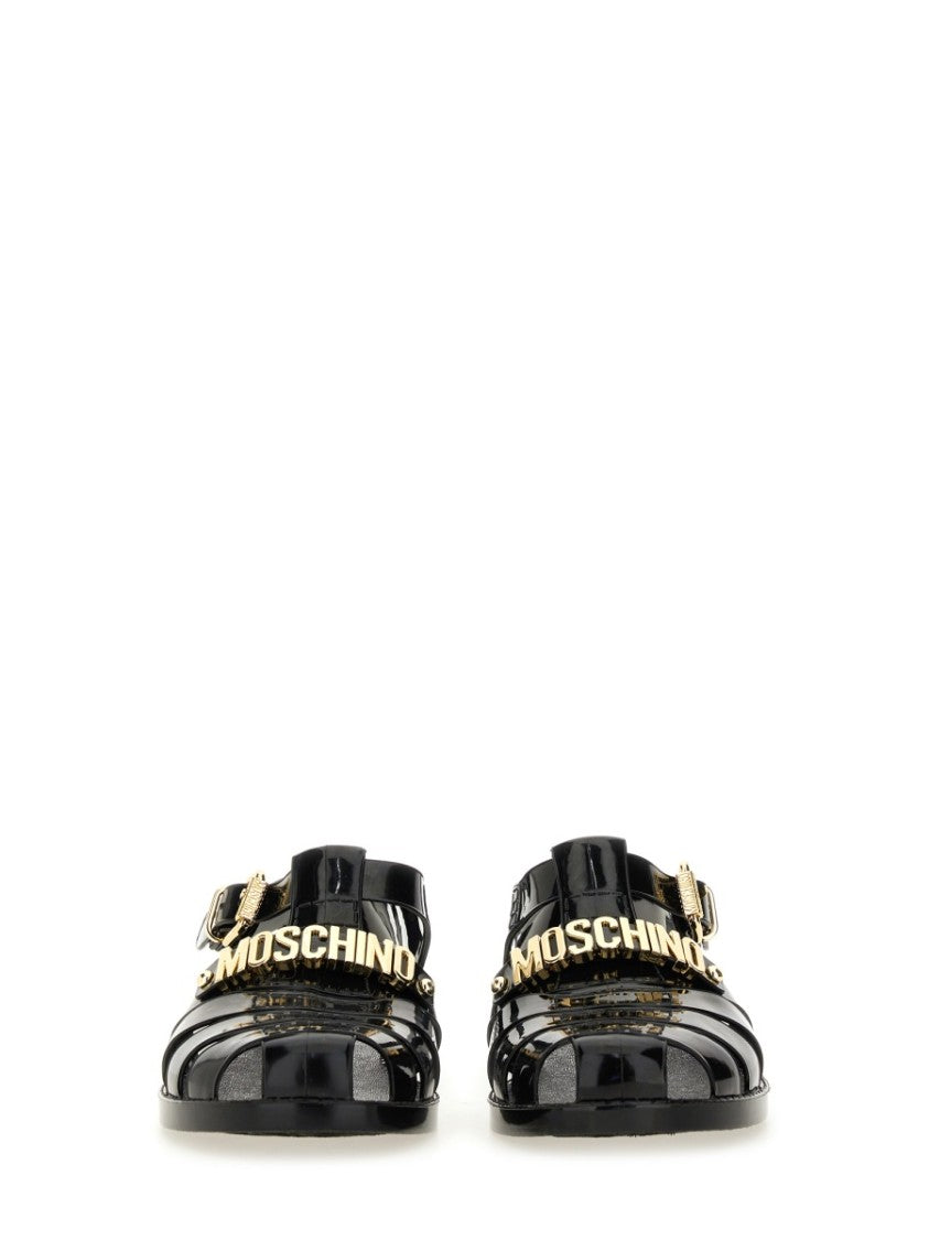 Moschino "Jelly" Sandal With Lettering Logo